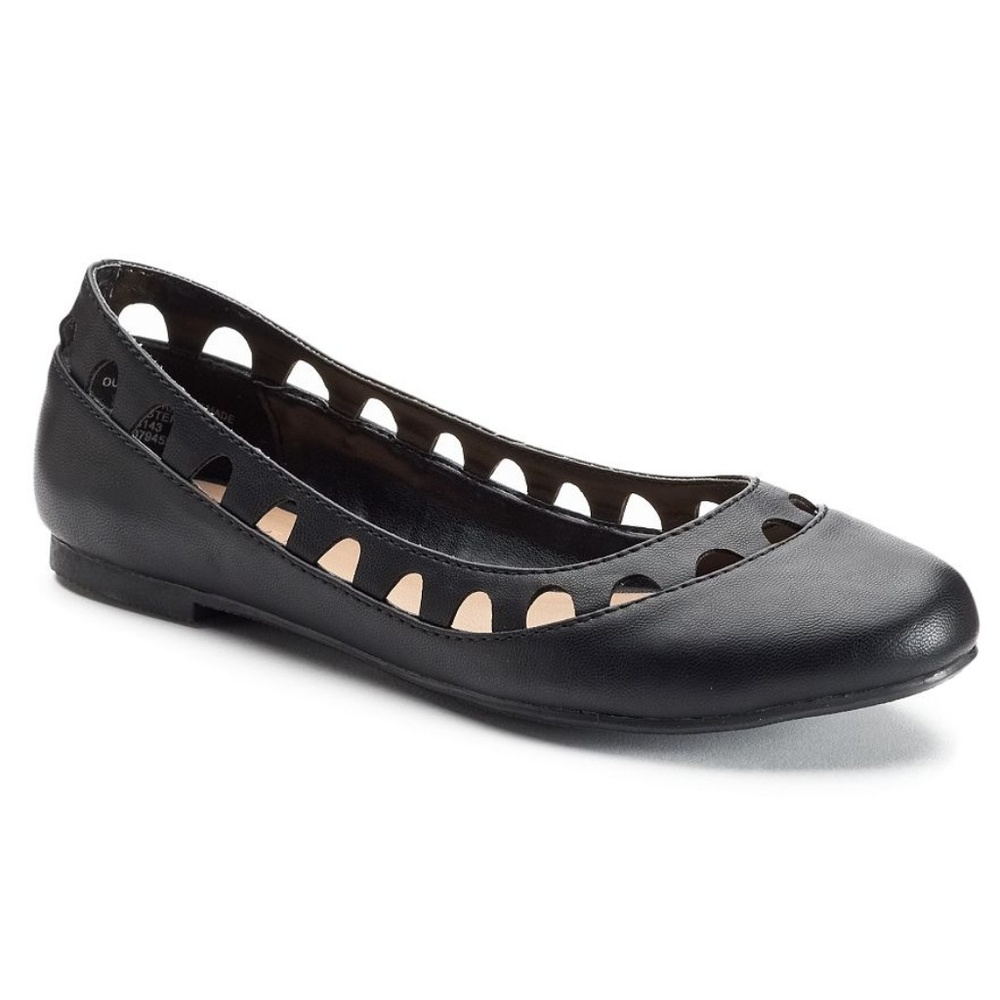 LC Lauren Conrad Women's Cutout Ballet Flats Shoes
